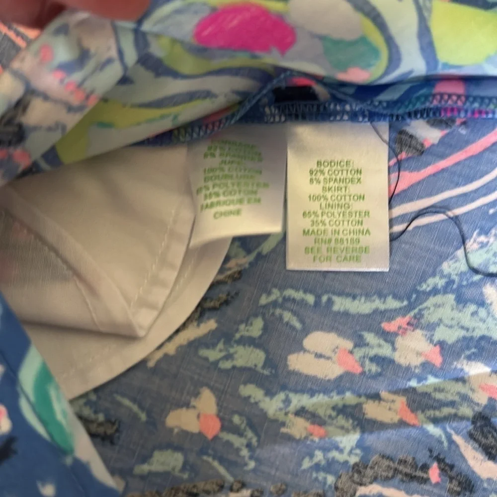 Lilly Pulitzer girls hazel dress in multi fantasy Garden size large NWT